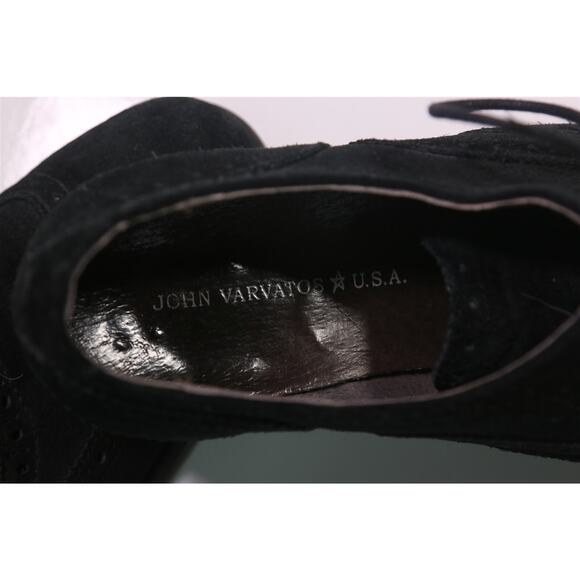 John Varvatos Black Suede Oxfords - Picture 10 of 11